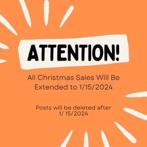 Christmas Sale Extended! Read Description